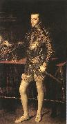 TIZIANO Vecellio King Philip II r oil